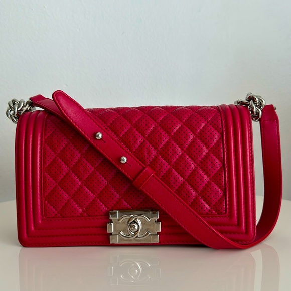 CHANEL Handbags - ❌SOLD❌ CHANEL *Limited Edition* Perforated Medium Boy Bag with Silver Hardware